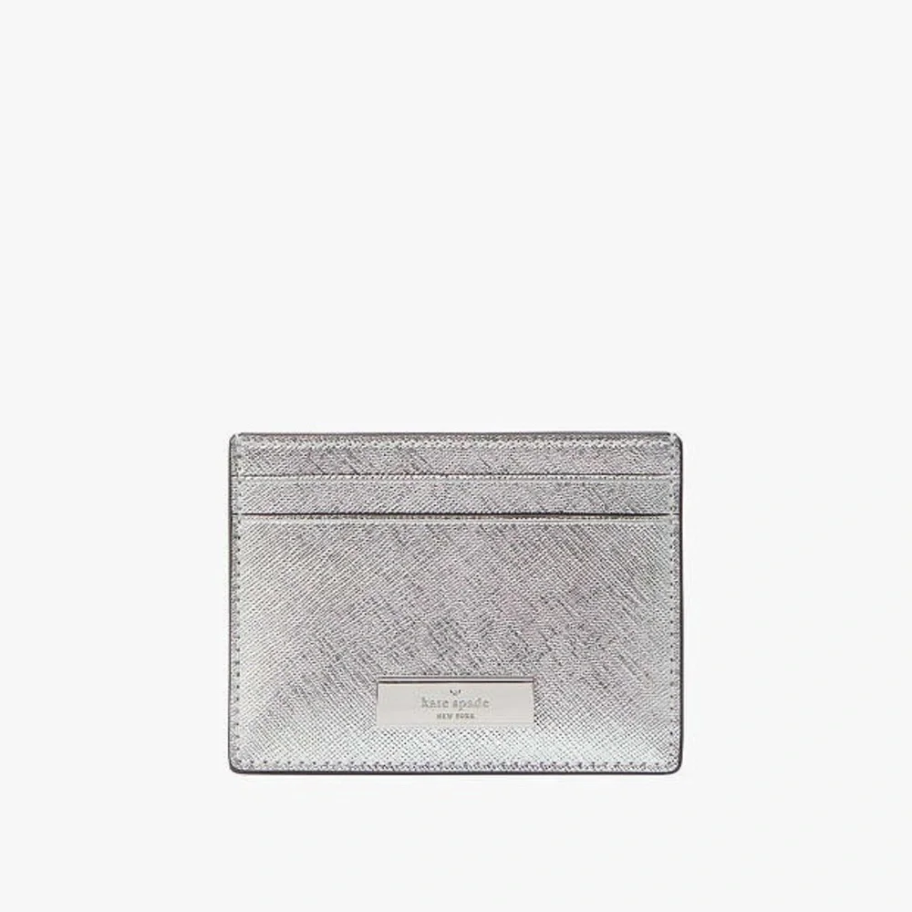 Kate Spade Kenzie Boxed Lunar Light Glitter Small Cardholder. NIB - Picture 2 of 5